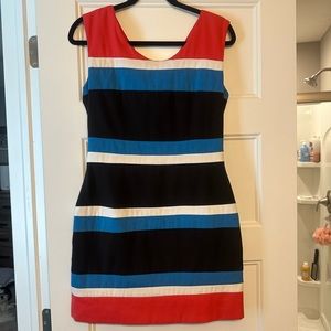 WORN ONCE! Flattering, striped dress for any occasion! Size M